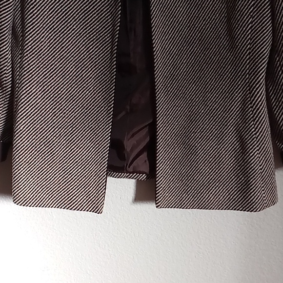 NEW Dressbarn Office Career Minimalist  Vacation Sz 14 Brown-Cream Colors HMBH - Picture 7 of 11